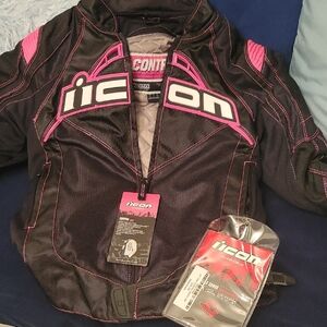 ICON Black and Pink Women's Jacket